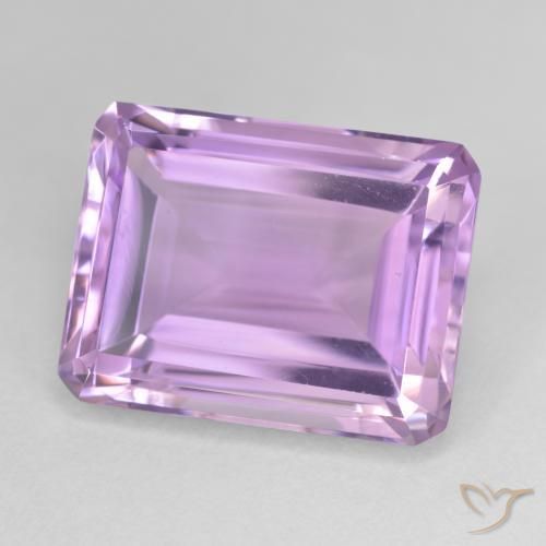 Ametista Viola tendente al rosa naturale da 19.78 ct, Ottagonale / Taglio smeraldo, VVS-VS