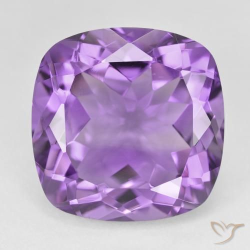 23.74ct Naturale viola vivido Ametista, Cuscino, VVS