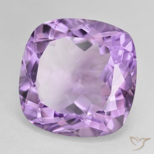 Ametista Viola medio naturale da 22.37 ct, Cuscino, VVS