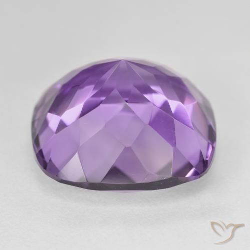 Ametista Viola medio naturale da 22.37 ct, Cuscino, VVS