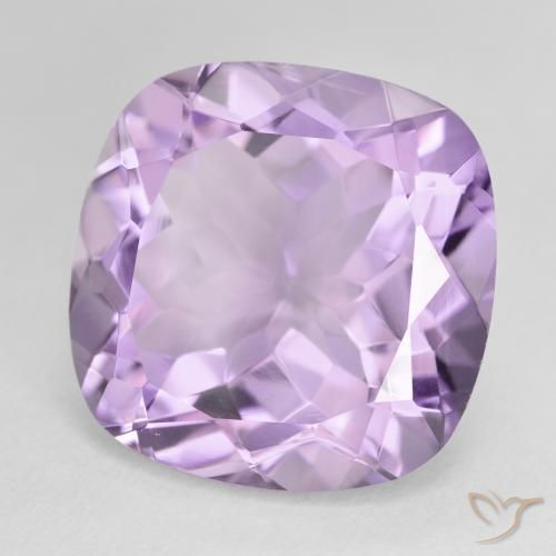 Ametista Viola rosato chiaro naturale da 20.37 ct, Cuscino, VVS