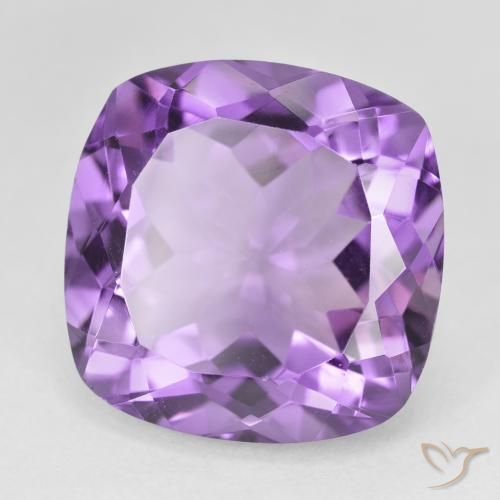 Ametista Viola violaceo intenso naturale da 22.31 ct, Cuscino, VVS