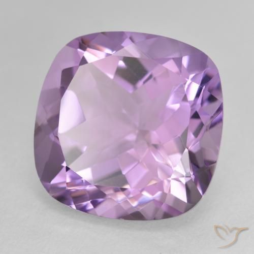 Ametista Viola medio naturale da 12.45 ct, Cuscino, VVS