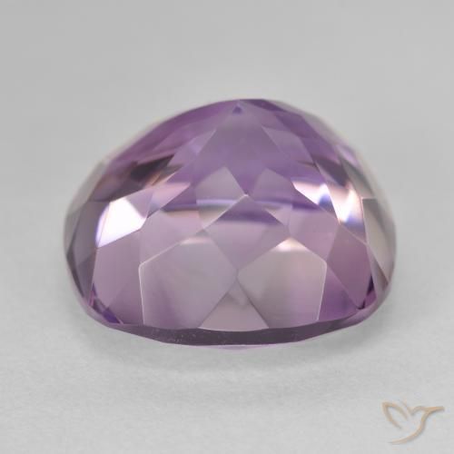 Ametista Viola tendente al rosa naturale da 14.24 ct, Cuscino, VVS