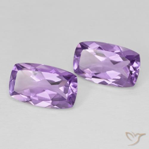Gemme di Ametista violaceo naturale da 10.88 ct, Cuscino, VS