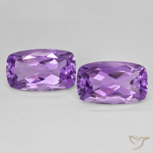 12.56ctw Naturale Viola violaceo medio Ametista, Cuscino, VVS-VS