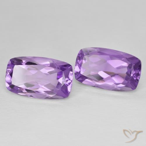 Gemme di Ametista Viola violaceo medio naturale da 12.56 ct, Cuscino, VVS-VS