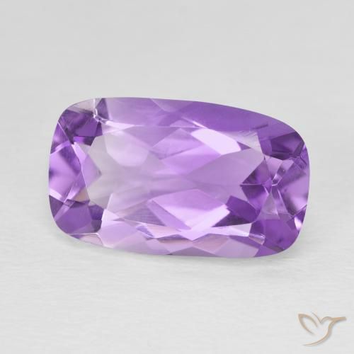 Ametista Viola Intenso naturale da 5.50 ct, Cuscino, VVS-VS