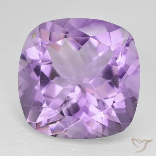 12.55ct Naturale Viola medio Ametista, Cuscino, VS