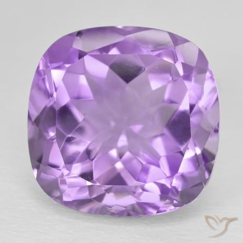 13.55ct Naturale Viola tendente al rosa Ametista, Cuscino, VVS