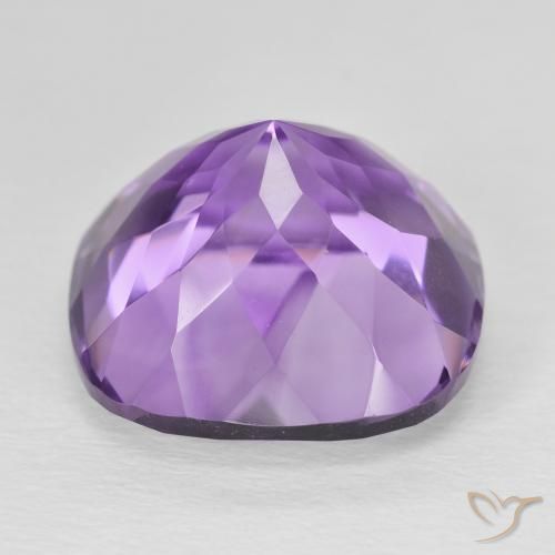 Ametista Viola tendente al rosa naturale da 13.55 ct, Cuscino, VVS