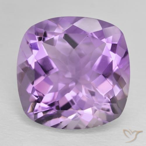 12.69ct Naturale Viola rosa medio Ametista, Cuscino, VVS
