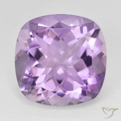 Ametista Viola tendente al rosa naturale da 11.50 ct, Cuscino, VVS