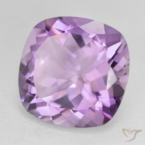 Ametista Viola tendente al rosa naturale da 11.50 ct, Cuscino, VVS