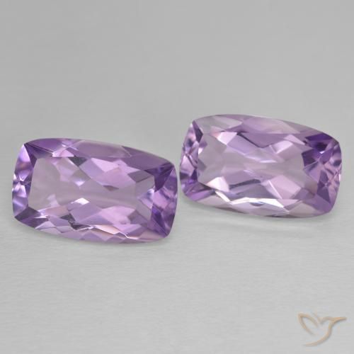 Gemme di Ametista Viola medio naturale da 11.86 ct, Cuscino, VVS
