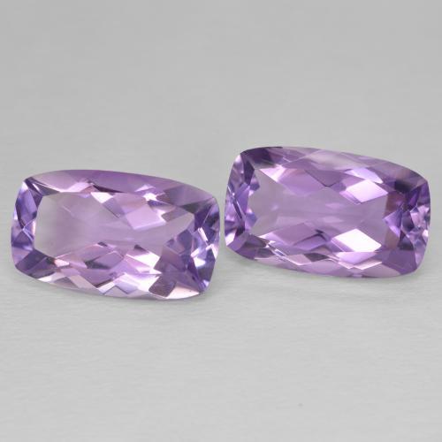 Gemme di Ametista Viola medio naturale da 12.04 ct, Cuscino, VVS