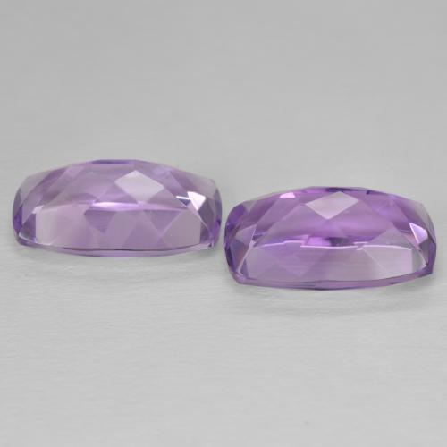 Gemme di Ametista Viola medio naturale da 12.04 ct, Cuscino, VVS