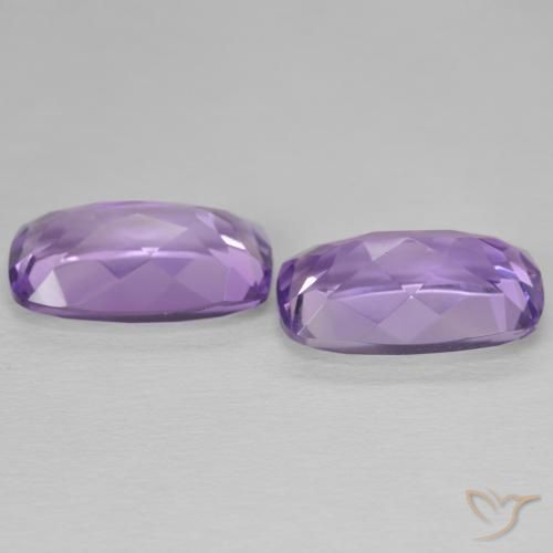 Gemme di Ametista Viola medio naturale da 11.54 ct, Cuscino, VVS