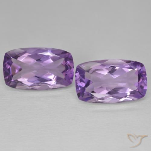 12.80ctw Naturale Medium Light Purplish-Violet Ametista, Cuscino, VVS