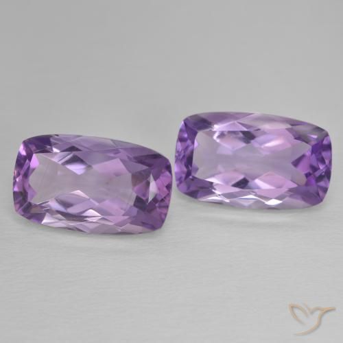 Gemme di Ametista Medium Light Purplish-Violet naturale da 12.80 ct, Cuscino, VVS