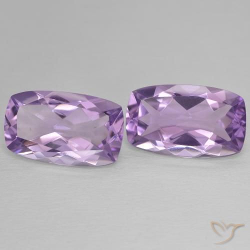 Gemme di Ametista Medium Light Purplish-Violet naturale da 11.28 ct, Cuscino, VVS