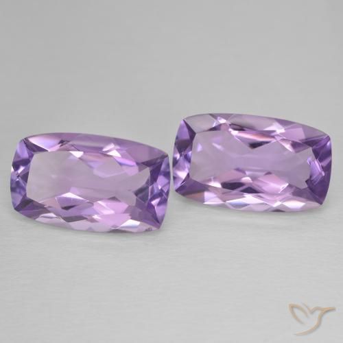 Gemme di Ametista violaceo naturale da 11.40 ct, Cuscino, VVS