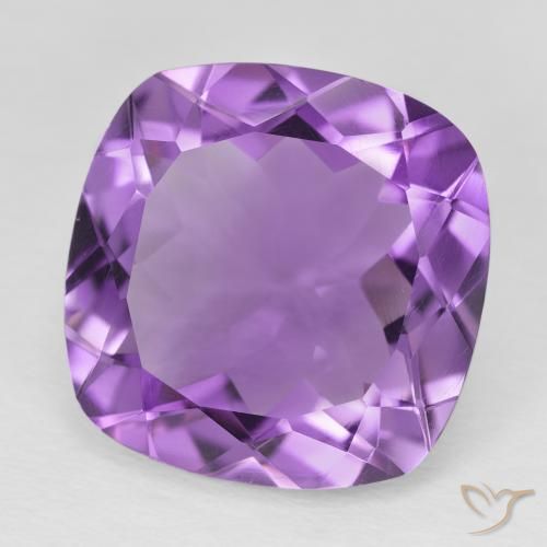 Ametista Viola violaceo intenso naturale da 18.61 ct, Cuscino, VVS-VS