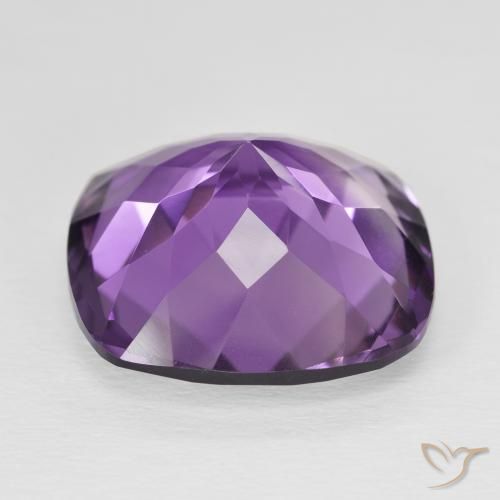 Ametista Viola violaceo intenso naturale da 18.61 ct, Cuscino, VVS-VS