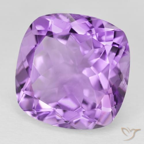 Ametista Viola violaceo medio naturale da 21.72 ct, Cuscino, VVS-VS