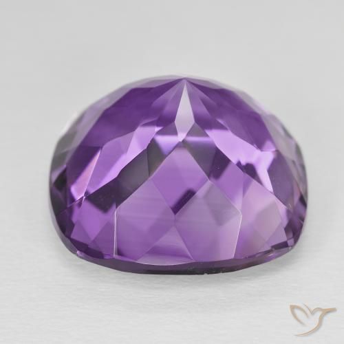 Ametista Viola violaceo intenso naturale da 20.98 ct, Cuscino, VVS
