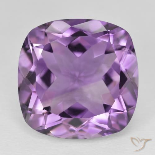 20.59ct Naturale violaceo Ametista, Cuscino, VVS