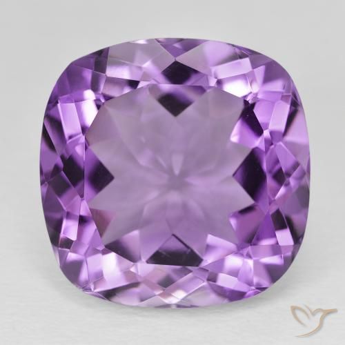 21.46ct Naturale Viola violaceo medio Ametista, Cuscino, VVS
