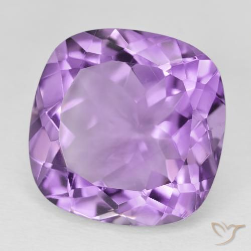 Ametista violaceo naturale da 19.54 ct, Cuscino, VVS