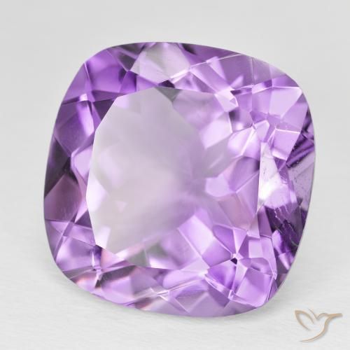 Ametista Viola violaceo medio naturale da 19.53 ct, Cuscino, VVS-VS