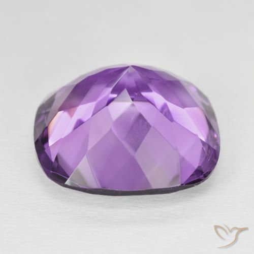 Ametista Viola violaceo medio naturale da 19.53 ct, Cuscino, VVS-VS