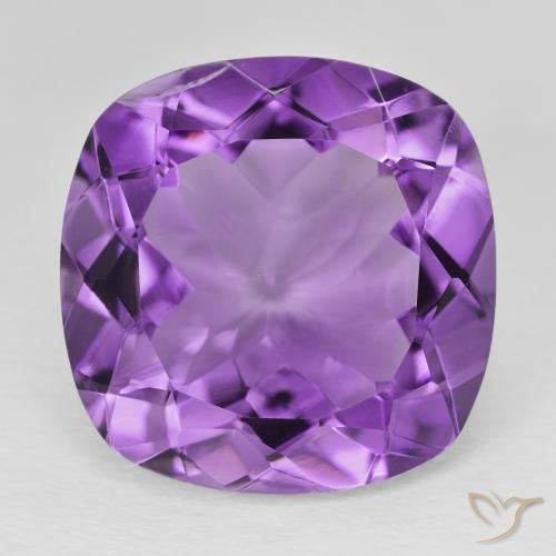 19.52ct Naturale Viola violaceo medio Ametista, Cuscino, VS