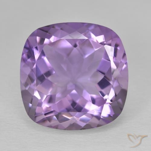 12.50ct Naturale Melanzane Viola Ametista, Cuscino, VVS