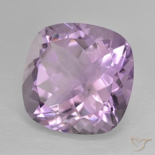 Ametista Viola rosa medio naturale da 13.09 ct, Cuscino, VVS