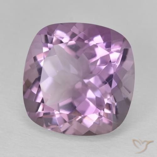 Ametista Viola tendente al rosa naturale da 12.41 ct, Cuscino, VVS