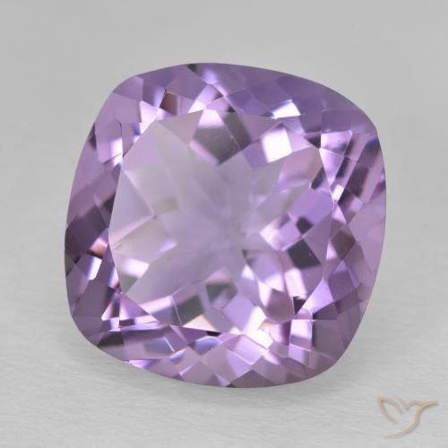 Ametista Viola medio naturale da 12.47 ct, Cuscino, VVS