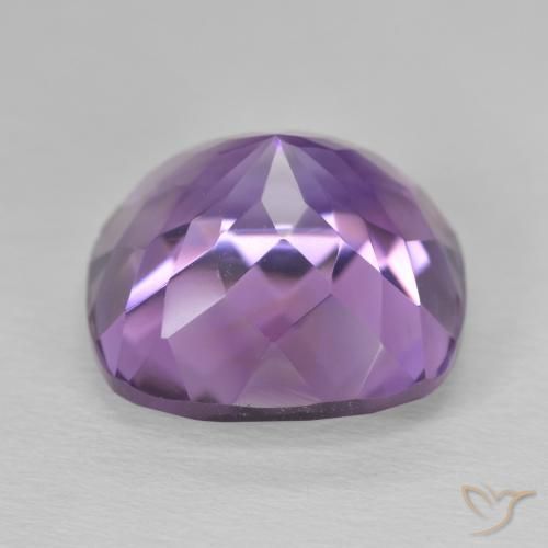 Ametista Viola medio naturale da 13.81 ct, Cuscino, VVS