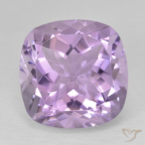 12.93ct Naturale Viola tendente al rosa Ametista, Cuscino, VVS