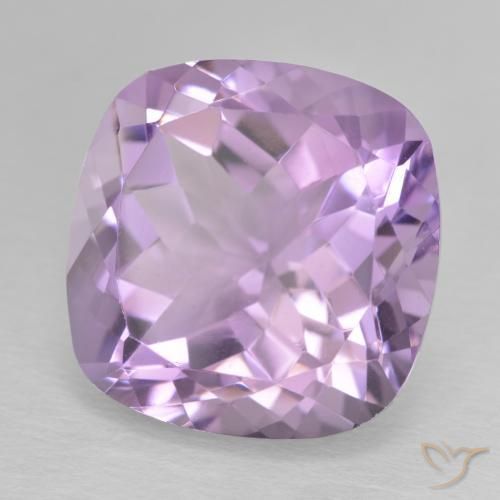 Ametista Viola tendente al rosa naturale da 12.93 ct, Cuscino, VVS
