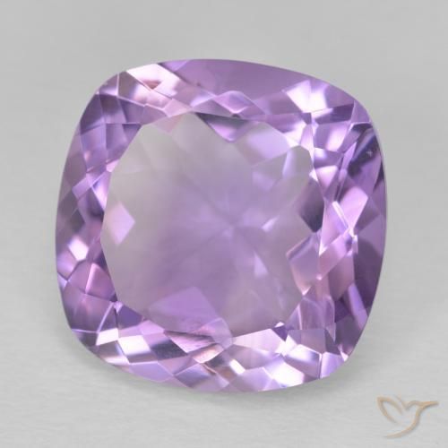 Ametista Viola medio naturale da 11.79 ct, Cuscino, VVS-VS