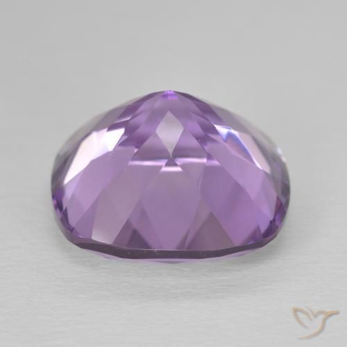 Ametista Viola medio naturale da 12.31 ct, Cuscino, VVS
