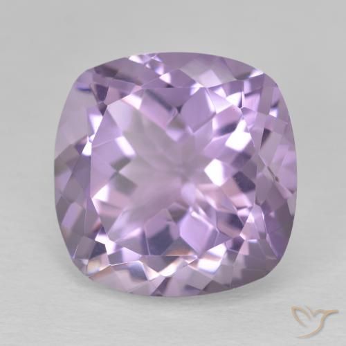 12.61ct Naturale Viola tendente al rosa Ametista, Cuscino, VVS