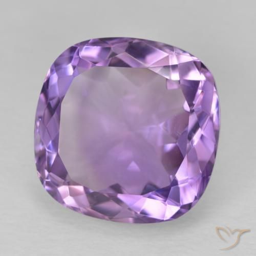 Ametista Viola rosa medio naturale da 13.19 ct, Cuscino, VVS