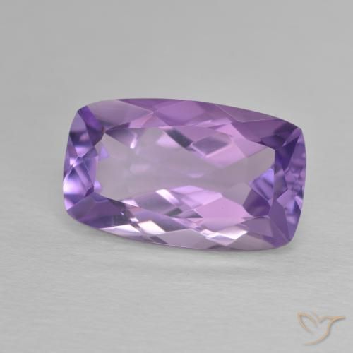 Ametista Viola medio naturale da 6.12 ct, Cuscino, VVS