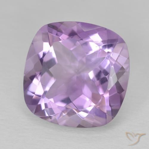 Ametista Viola medio naturale da 11.54 ct, Cuscino, VVS
