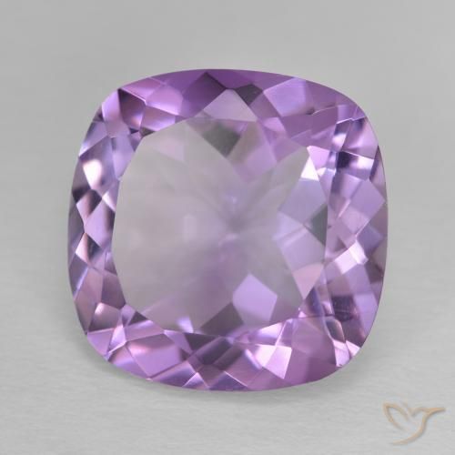 Ametista Viola medio naturale da 11.90 ct, Cuscino, VVS